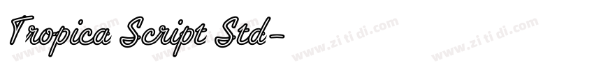 Tropica Script Std字体转换